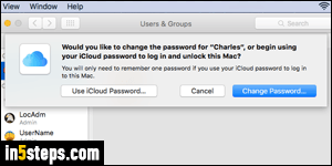 change imac password