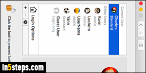 Add users on Mac OS X - Step 1