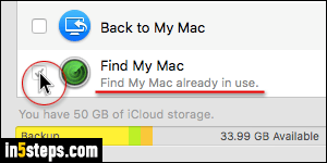 Enable Find My Mac - Step 3