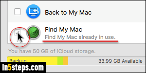 how to turn on find my mac