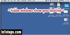 mac hotkey show desktop