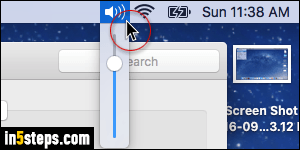 Show volume in menu bar in Mac OS X - Step 5