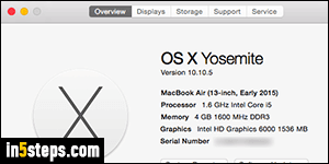 What version of Mac OS X am I running? - Step 3