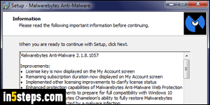 Install new Malwarebytes Anti-Malware - Step 2