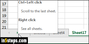 Add or remove worksheets in Excel - Step 6