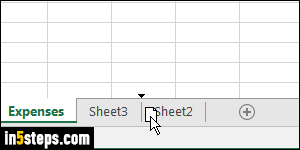 Add or remove worksheets in Excel - Step 4