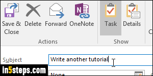 add reminder to outlook