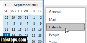 Change the color of your calendar in Outlook 2016 / 2013