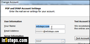 Change From display name in Outlook - Step 4