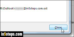 Change email password in Outlook - Step 5