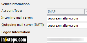 Change Outlook send/receive settings - Step 2