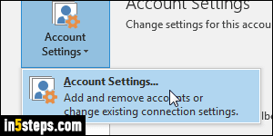 Change reply-to address in Outlook - Step 4