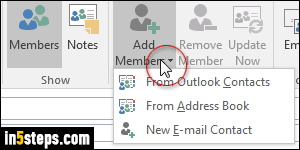 creating groups in outlook 2016