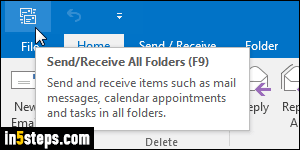 cannot customize quick access toolbar outlook