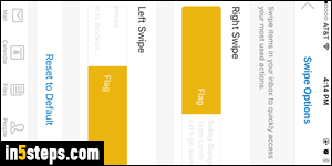 Customize swipe in Outlook Mobile - Step 5