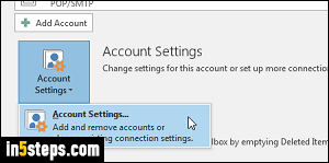 disable account outlook for mac