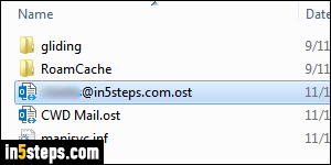 Disable / delete Outlook email account - Step 5