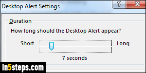 Disable Outlook new mail popup - Step 5