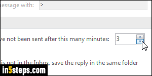 Stop saving sent emails in Outlook - Step 4