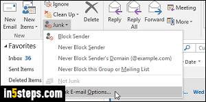 Export safe/blocked senders from Outlook - Step 2