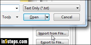 Export safe/blocked senders from Outlook - Step 5