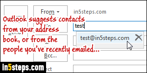 manually import contacts to outlook 2016