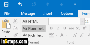 Stop Outlook cutting links in the middle - Step 3