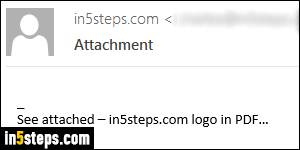 Remove attachment in Outlook - Step 4