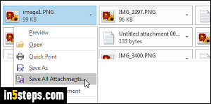 Save attachments in Outlook - Step 5