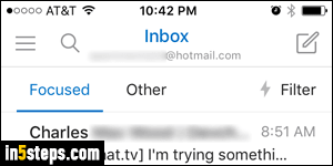 hotmail focused inbox turn off