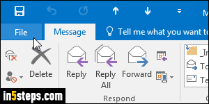 View email headers in Outlook - Step 2