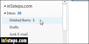 View IMAP folder size in Outlook - Step 2