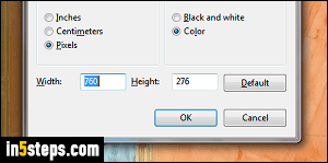 Change canvas size in MS Paint - Step 1