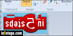 Rotate / flip image in Paint - Step 1