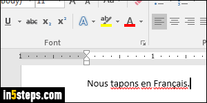 Add a language to Microsoft Word - Step 1