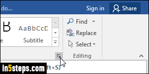 Change link color / underline in Word - Step 4