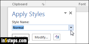 Change link color / underline in Word - Step 6