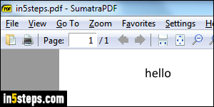 Save as PDF from Microsoft Word - Step 5