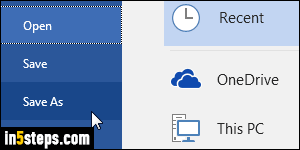 Save Word file in compatibility mode - Step 3