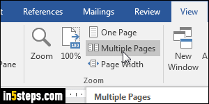Zoom in / zoom out in Microsoft Word - Step 4