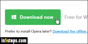 Download Opera on Windows - Step 2