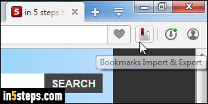 Export Opera bookmarks to HTML - Step 4