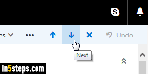 Move / hide Outlook Mail reading pane - Step 5