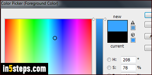 Change color in Photoshop - Step 4