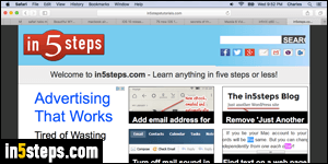 Change font size in Safari - Step 4