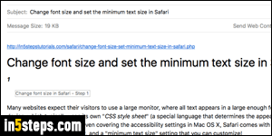 Email page or link from Safari - Step 5