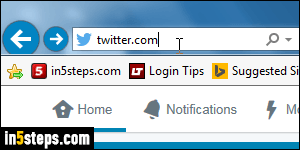 Change Twitter password - Step 1