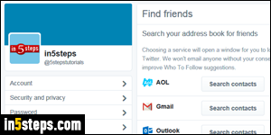 Hide your email address or phone number on Twitter