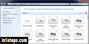 Add font in Windows 7/8/10 - Step 1