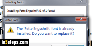 Add font in Windows 7/8/10 - Step 4